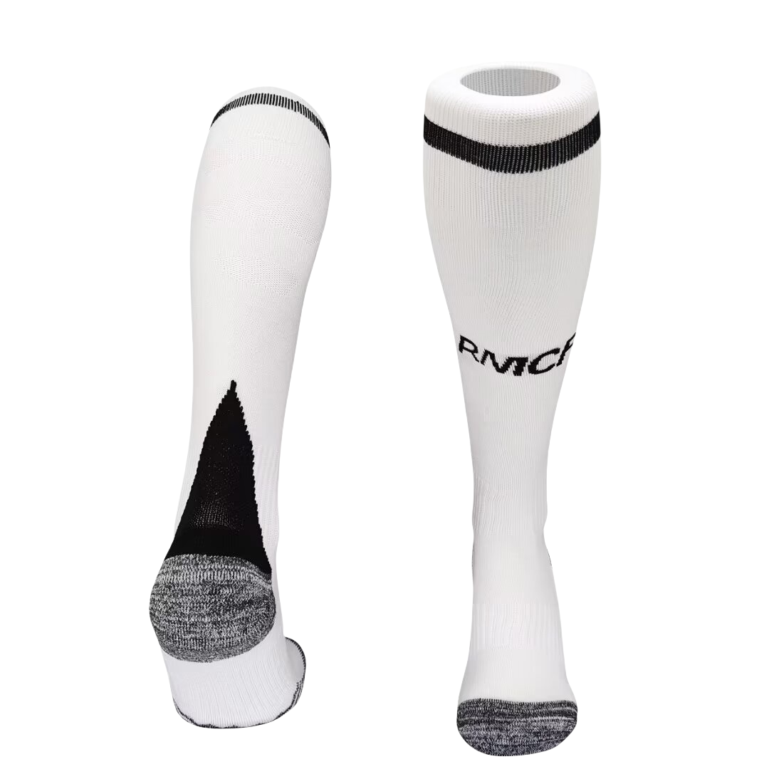 Real Madrid 24-25 Home Socks - White - SOCCERDEALSHOP