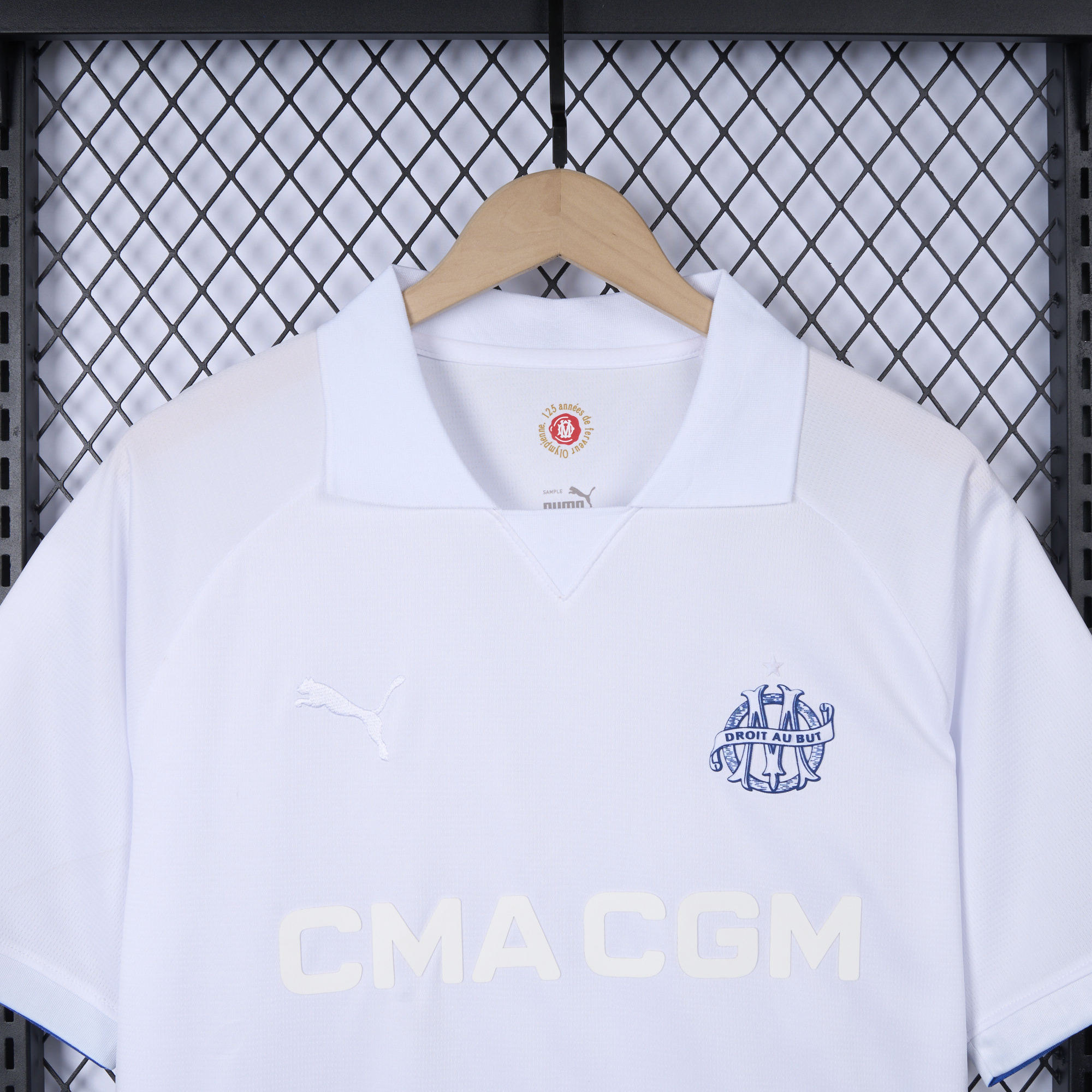 Marseille 24-25 125th Anniversary White Jersey - Fans Version - SOCCERDEALSHOP