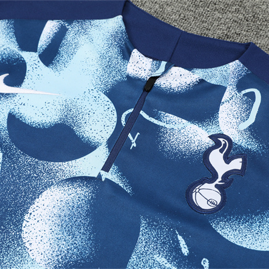 Tottenham Hotspur 24-25 Long Sleeve Training Set - Blue Camouflage - SOCCERDEALSHOP