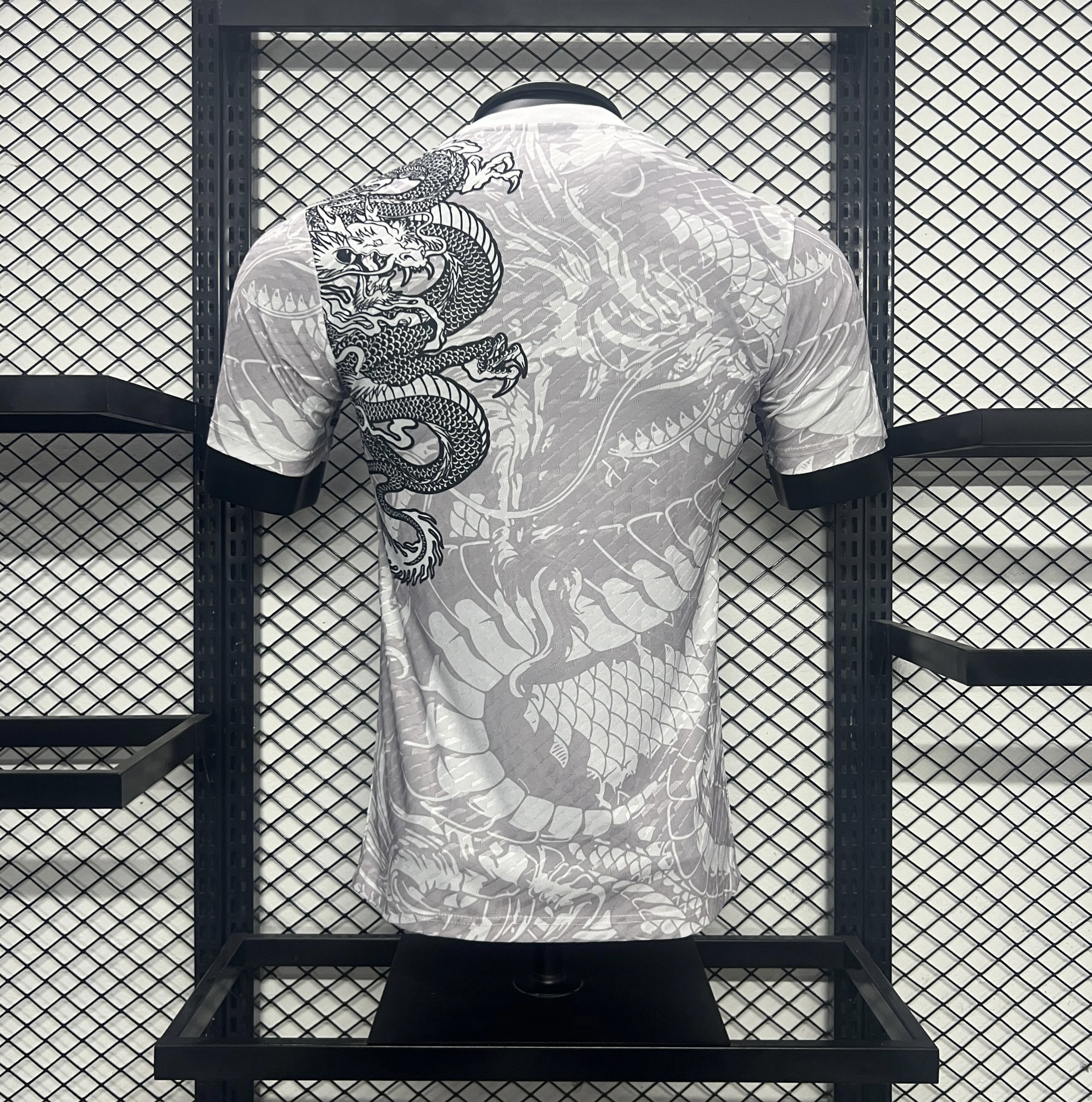 Real Madrid 24-25 Black Dragon Special Edition Gray Jersey - Player Version - SOCCERDEALSHOP