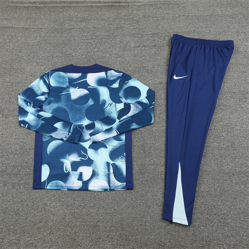 Tottenham Hotspur 24-25 Long Sleeve Training Set - Blue Camouflage - SOCCERDEALSHOP