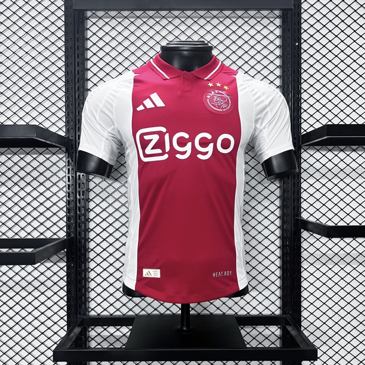 Ajax 24-25 Home Stadium Jersey - Player Version - SOCCERDEALSHOP
