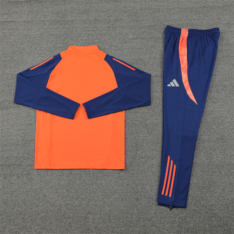 Manchester United 24-25 Long Sleeve Training Set - Orange - SOCCERDEALSHOP