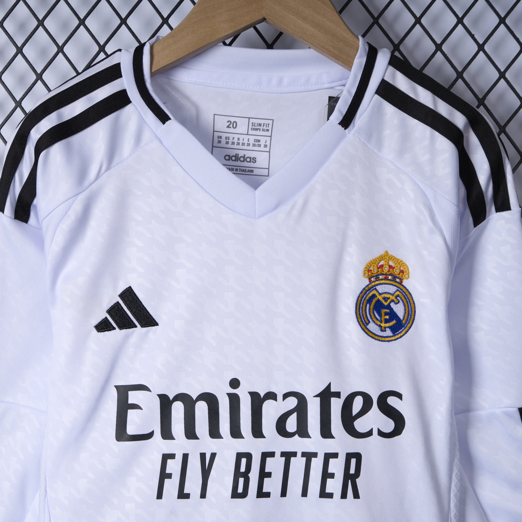 Real Madrid 24-25 Home Long Sleeve Kids Kit - SOCCERDEALSHOP