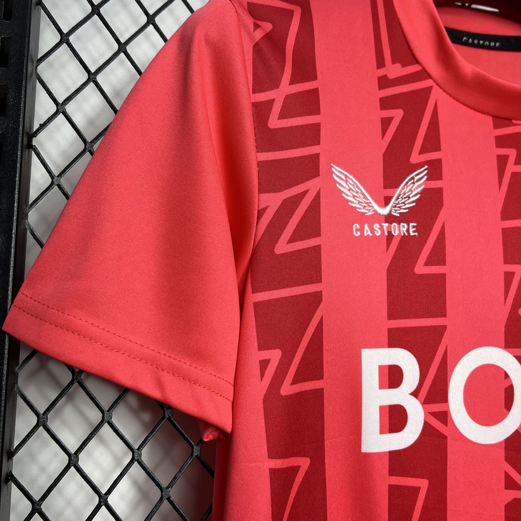 Glasgow Rangers 24-25 Red Goalkeeper Kids Kit - SOCCERDEALSHOP