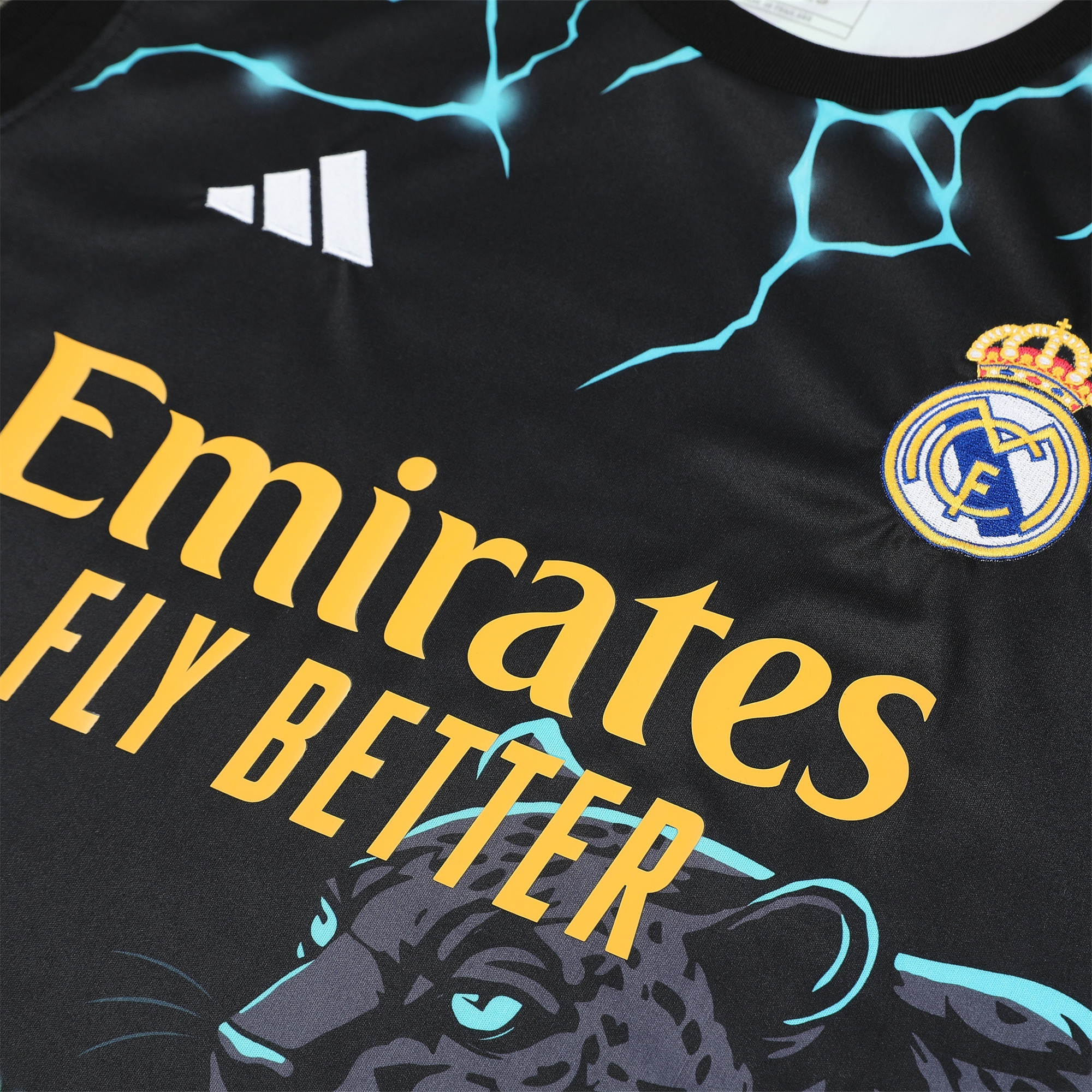 Real Madrid 24-25 Vest Training Set - Green & Black Leopard - SOCCERDEALSHOP