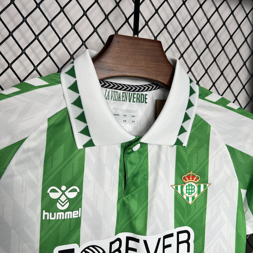 Real Betis 24-25 Home Stadium Kids Kit - SOCCERDEALSHOP