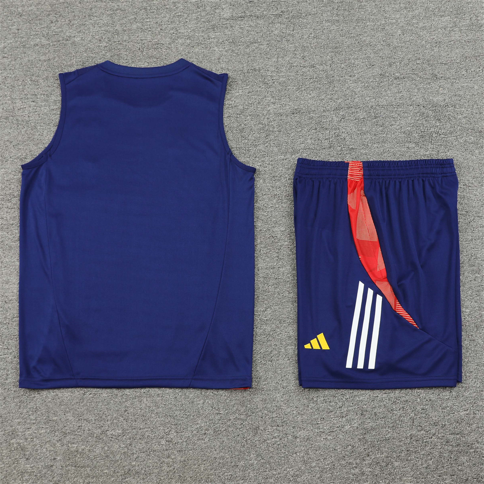 Spain 24-25 Vest Training Set - Deep Blue - SOCCERDEALSHOP