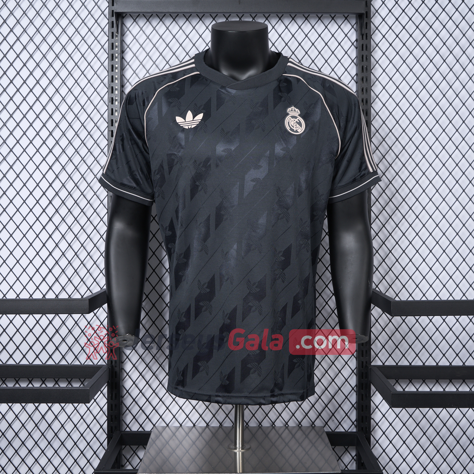 Real Madrid 24-25 Originals LFSTLR Jersey Charcoal - Player Version - SOCCERDEALSHOP