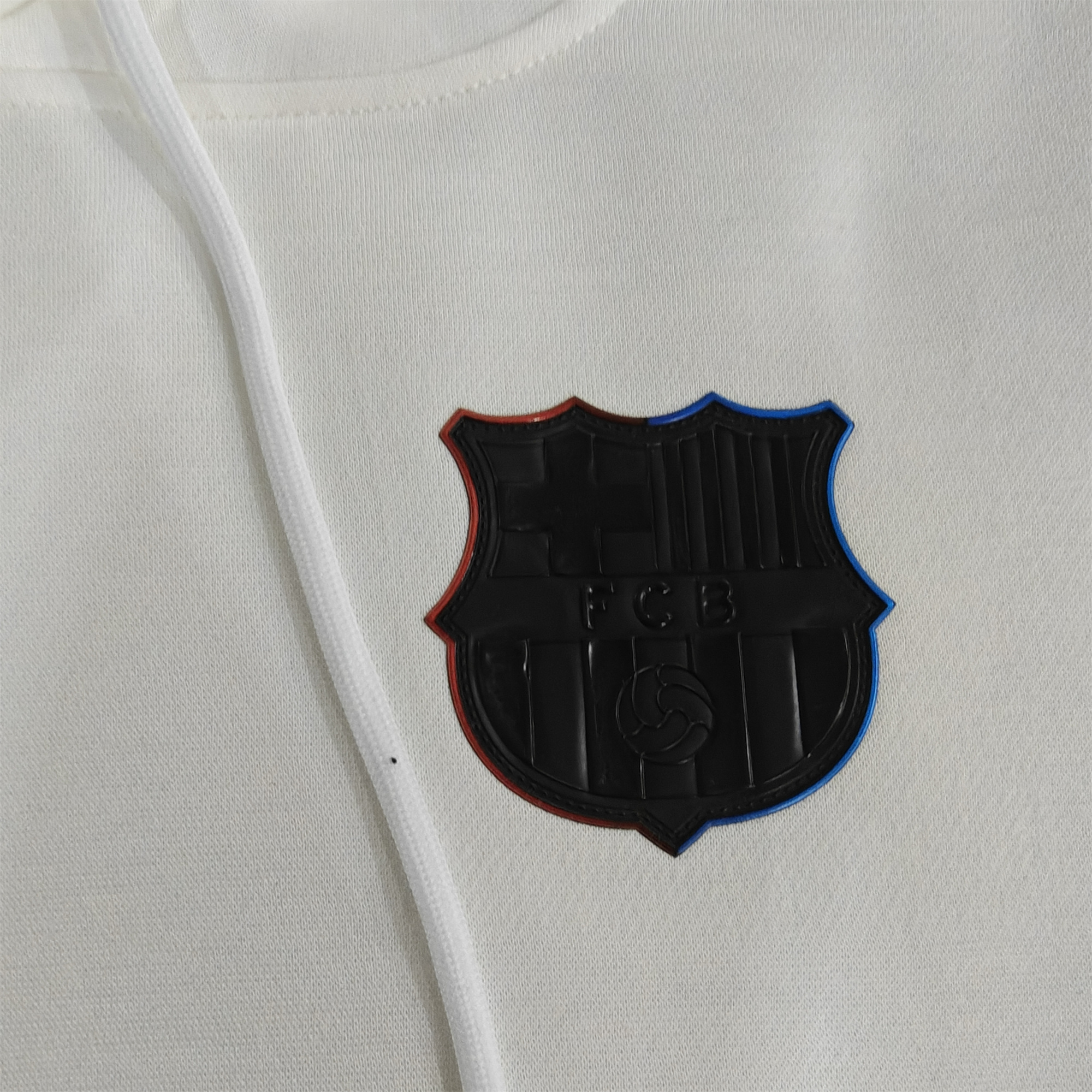 B.A.R.S.A 24-25 Black Team Badge Hoodie - Off White - SOCCERDEALSHOP