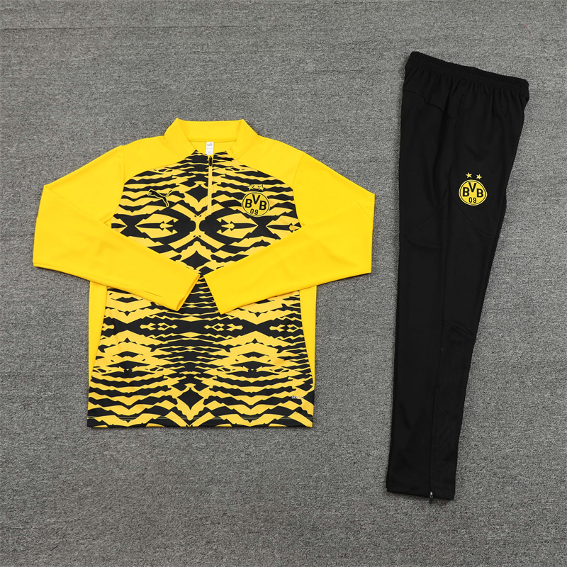 Dortmund 24-25 Long Sleeve Training Set - Yellow Camouflage - SOCCERDEALSHOP
