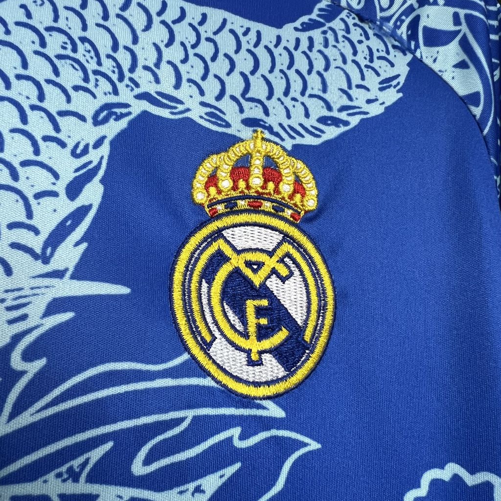 Real Madrid 24-25 Blue Dragon Special Edition Jersey - Fans Version - SOCCERDEALSHOP