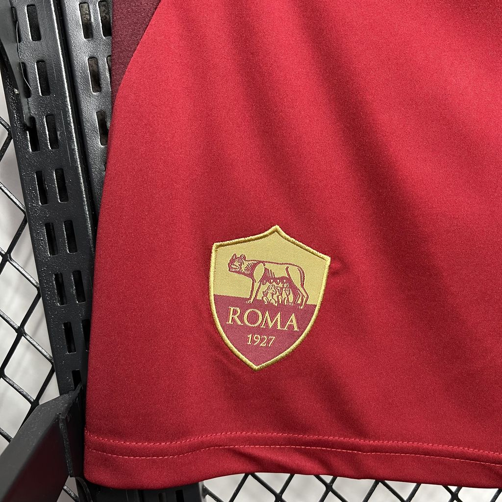 AS Roma 24-25 Home Stadium Shorts - Fans Version - SOCCERDEALSHOP