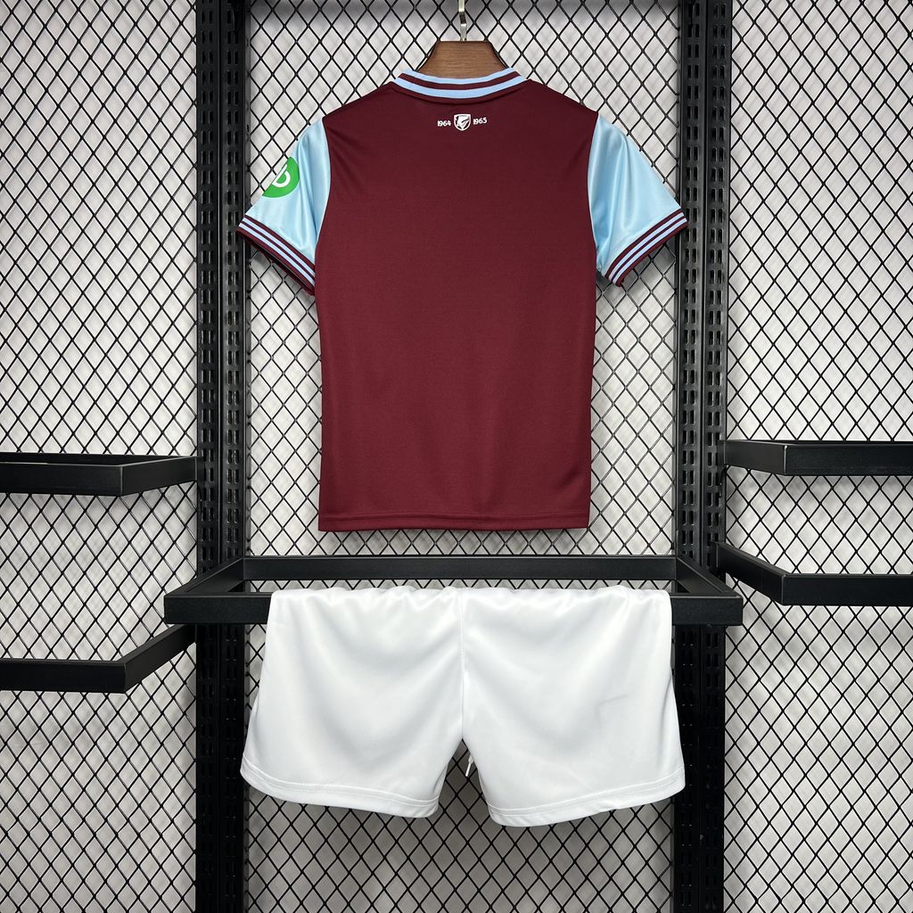 West Ham United 24-25 Home Stadium Kids Kit - SOCCERDEALSHOP