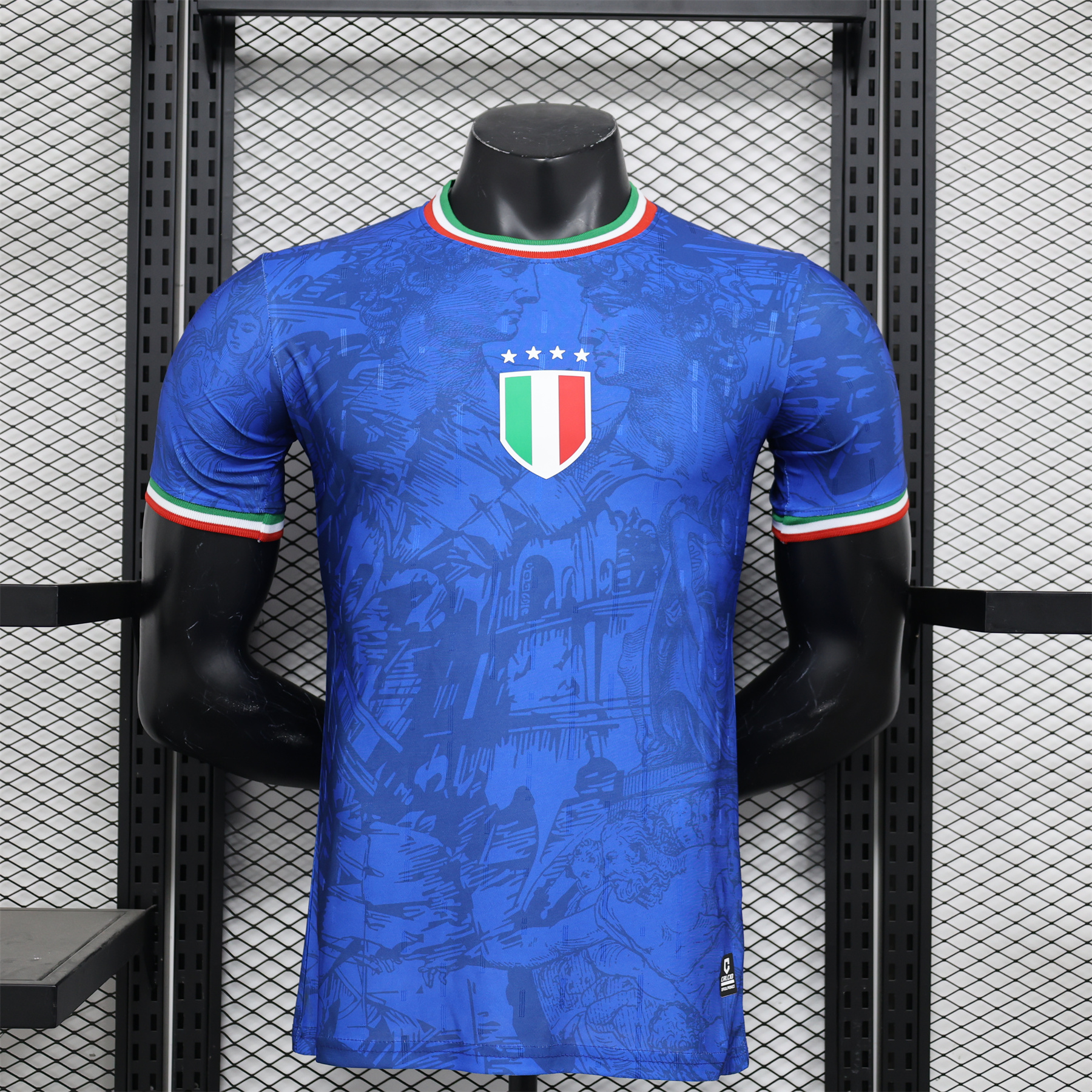 Italy 2024 Blue Special Edition Jersey - Player Version - SOCCERDEALSHOP