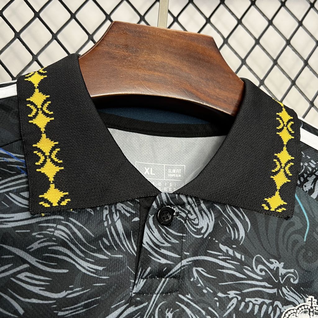 Real Madrid 24-25 White & Blue Loong Special Edition Jersey - Fans Version - SOCCERDEALSHOP