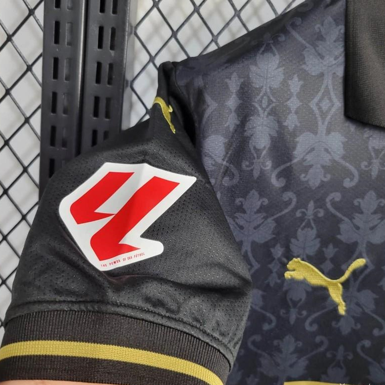 Valencia 24-25 Black Away Jersey - Fans Version - SOCCERDEALSHOP