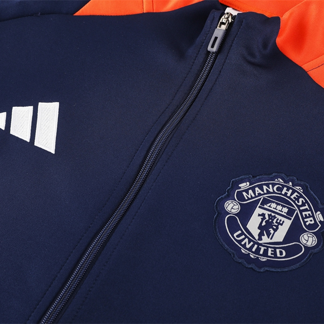 Manchester United 24-25 Jacket Training Tracksuit - Royal Blue - SOCCERDEALSHOP