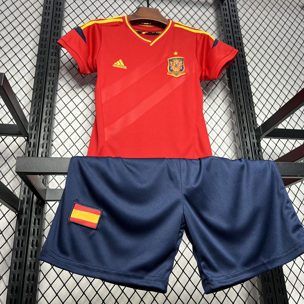 Retro Spain 2012 Home Stadium Kids Kit - SOCCERDEALSHOP