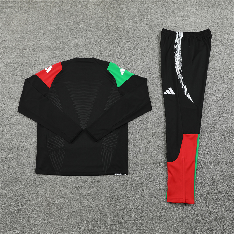 Arsenal 24-25 Long Sleeve Training Set - Player Version - Black - SOCCERDEALSHOP