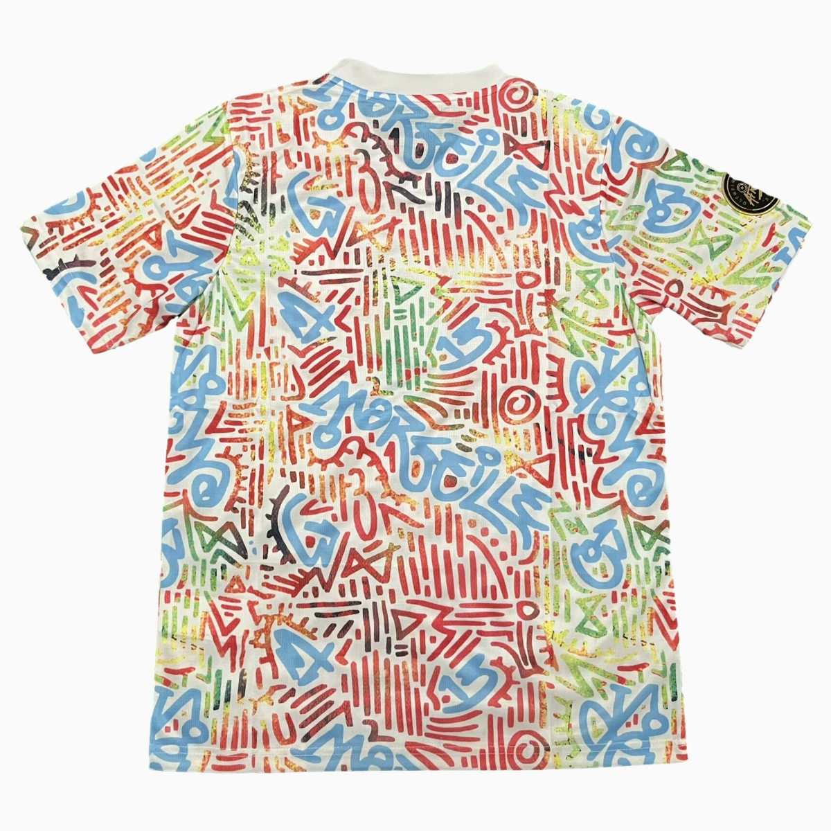 Marseille 24-25 Color Graffiti Pre-match Training Jersey - Fans Version - SOCCERDEALSHOP