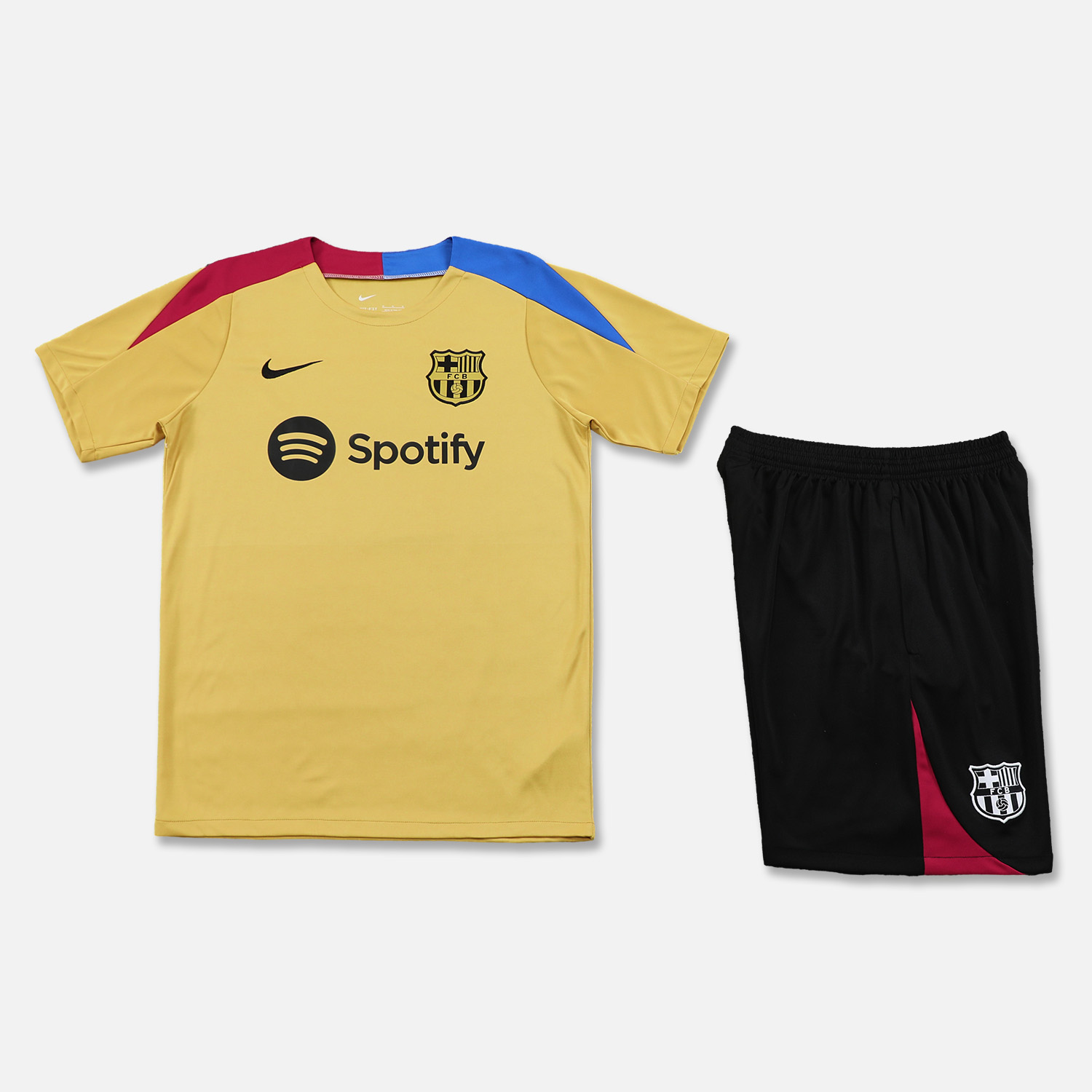 B.A.R.S.A 24-25 Short-Sleeve Training Set - Khaki Top & Black Shorts - SOCCERDEALSHOP