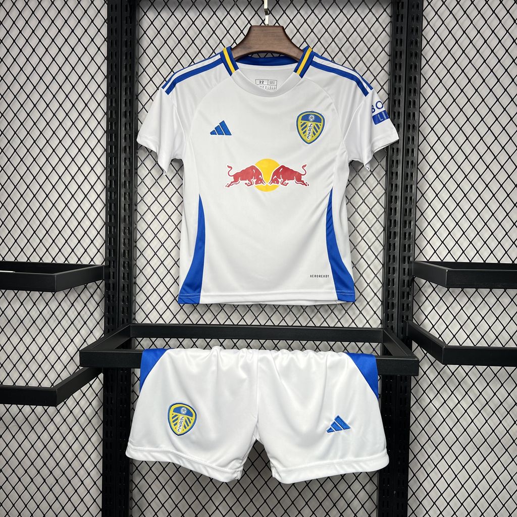 Leeds United 24-25 Home Stadium Kids Kit - SOCCERDEALSHOP