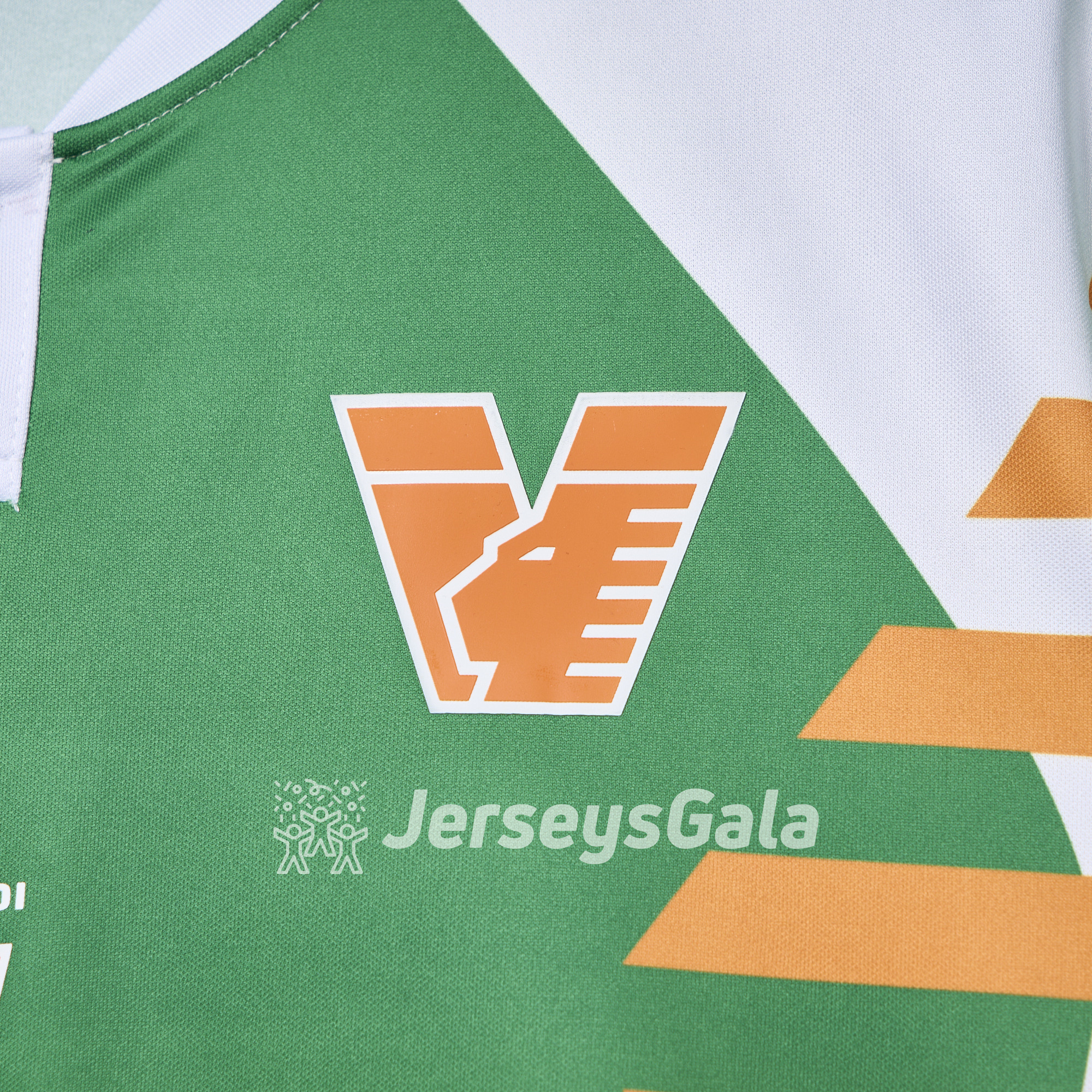 Venezia FC 24-25 Orange and Green Pre-Match Jersey - Fans Version - SOCCERDEALSHOP