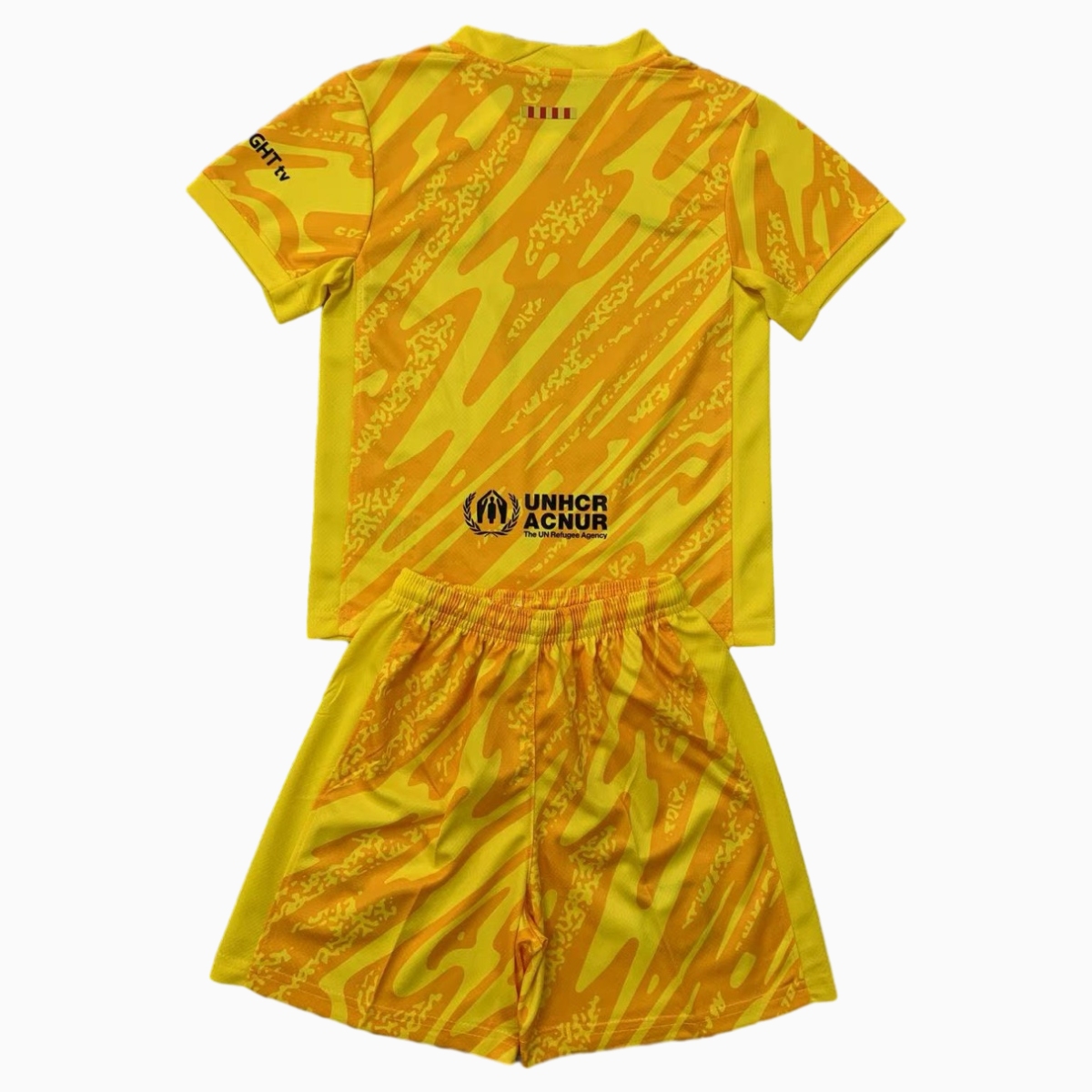 B.A.R.S.A 24-25 Yellow Goalkeeper Kids Kit - SOCCERDEALSHOP