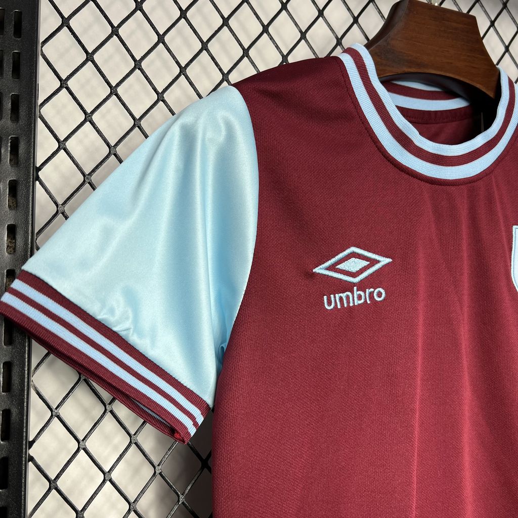 West Ham United 24-25 Home Stadium Kids Kit - SOCCERDEALSHOP