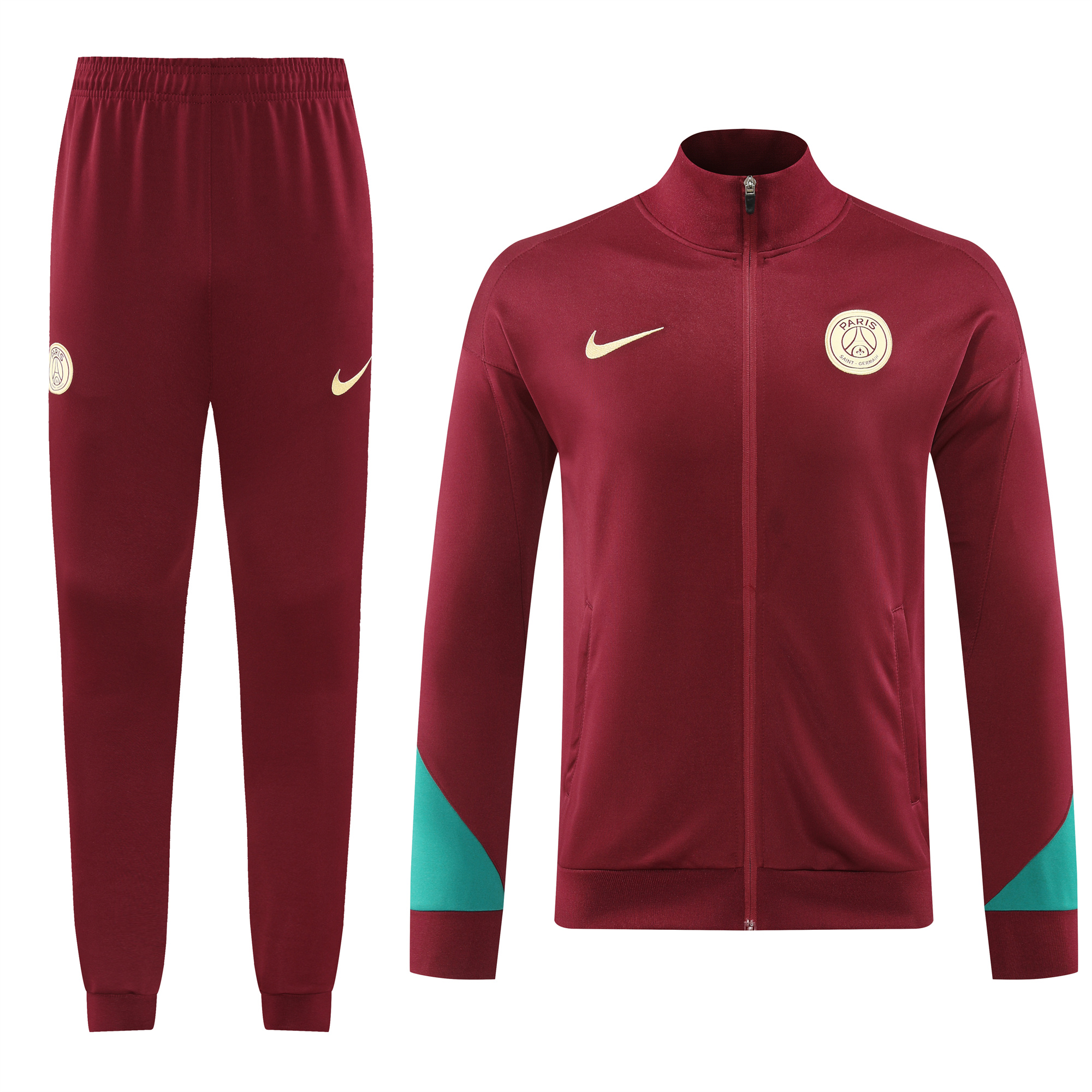 Paris Saint-Germain PSG 24-25 Jacket Training Tracksuit - Maroon - SOCCERDEALSHOP