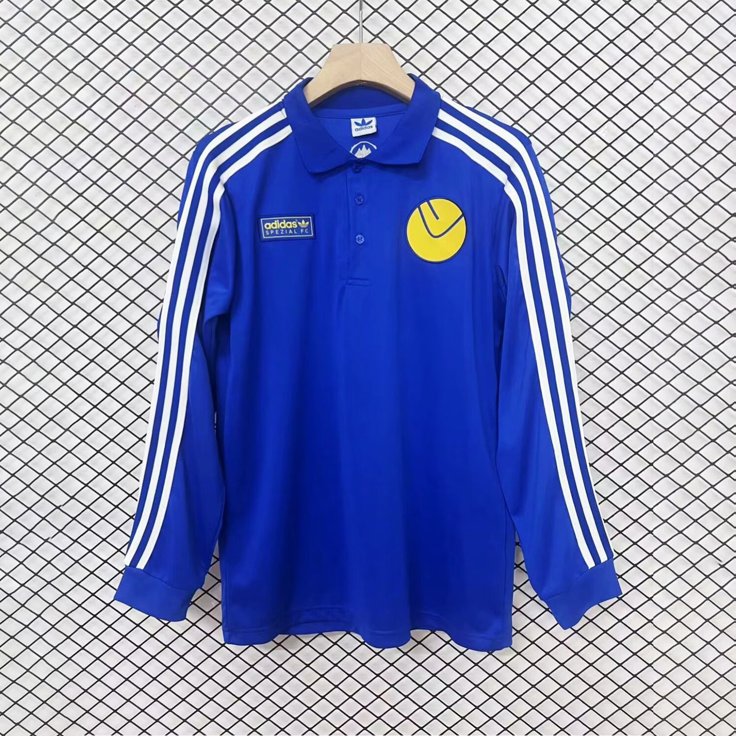 Leeds United 24-25 Spezial Collection Blue Long Sleeve Polo Shirts - SOCCERDEALSHOP