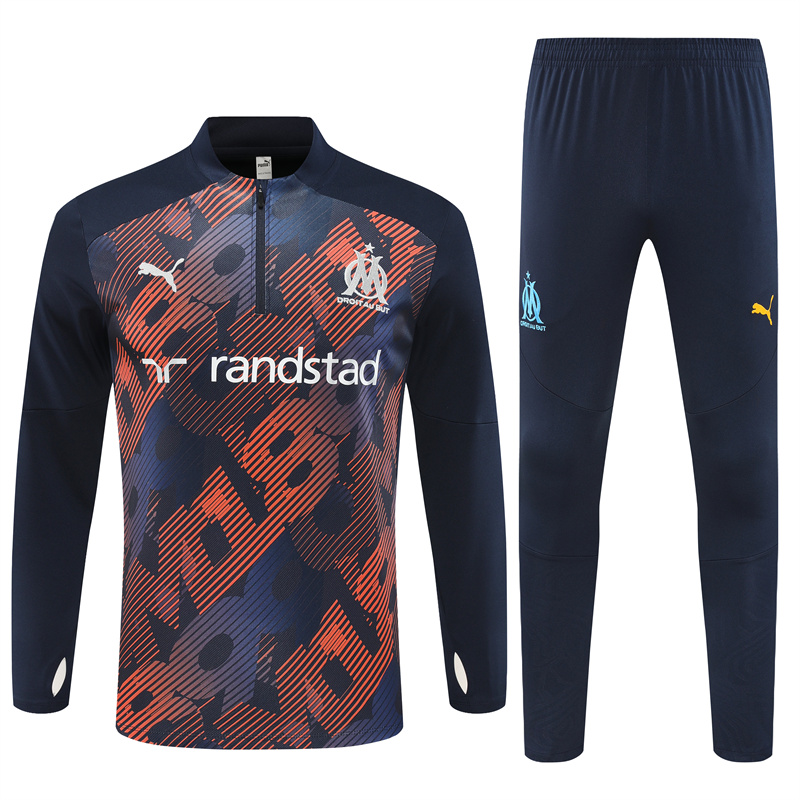 Marseille 24-25 Kids Long Sleeve Training Set - Camo - SOCCERDEALSHOP