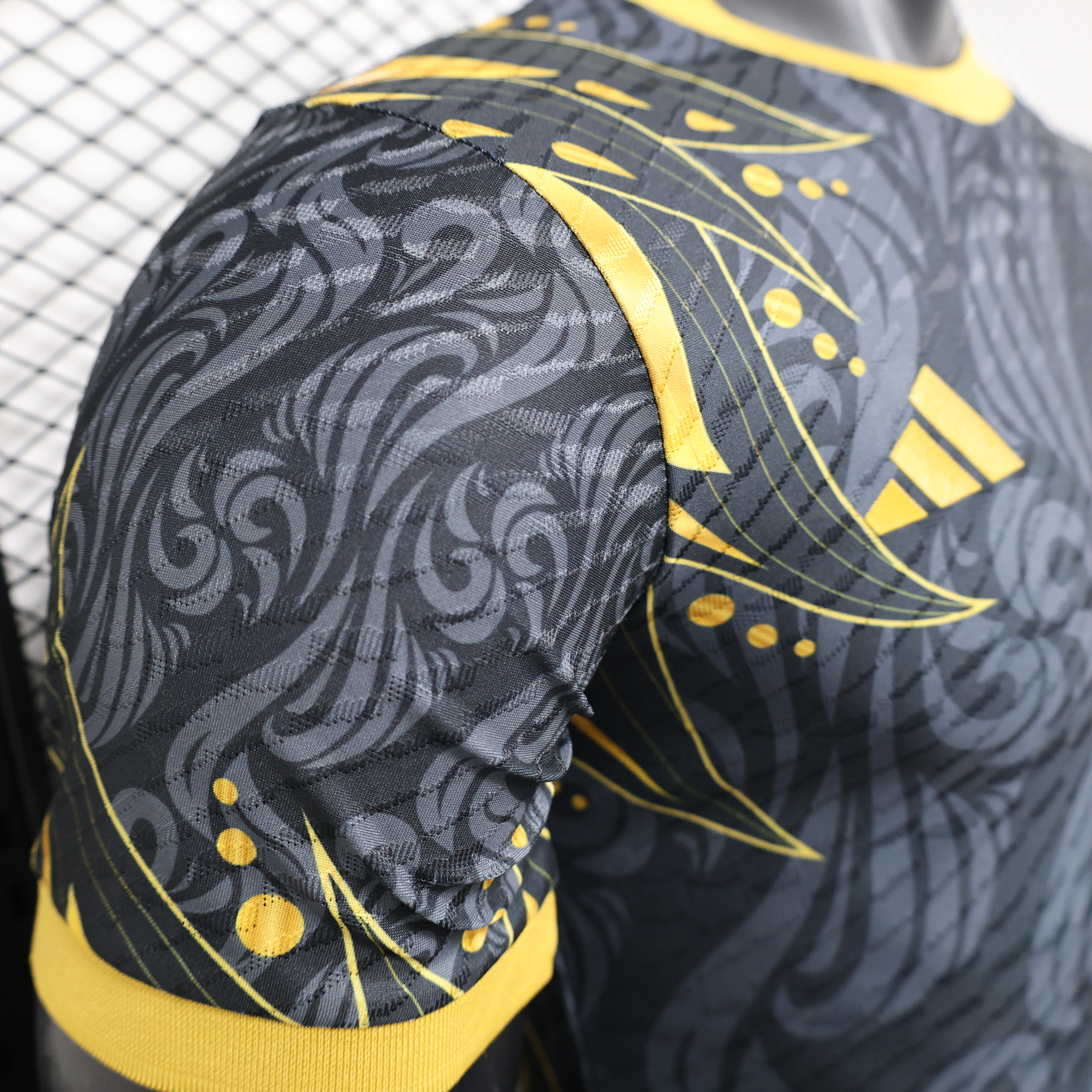 Real Madrid 24-25 Black Yellow Special Edition Jersey - Player Version - SOCCERDEALSHOP