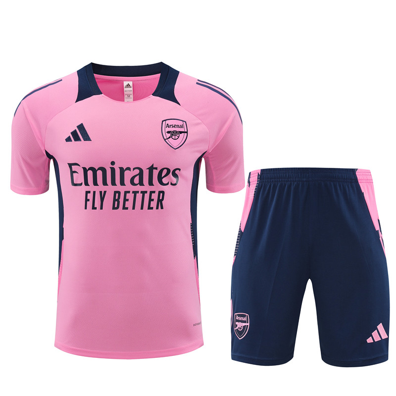Arsenal 24-25 Short-Sleeve Training Set - Pink - SOCCERDEALSHOP