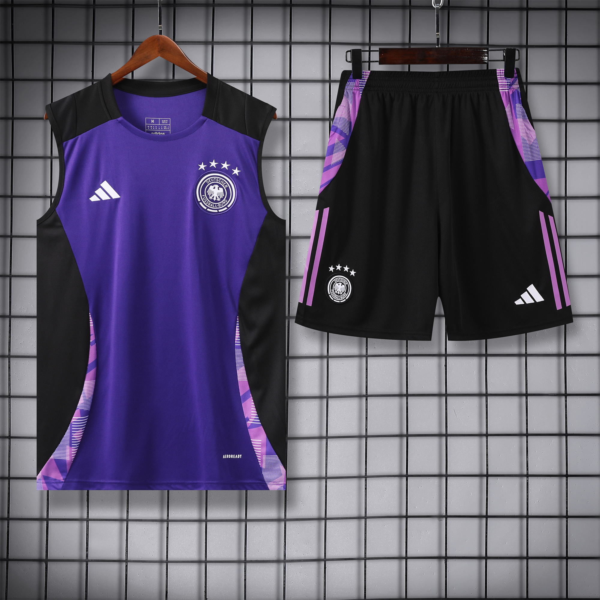 Germany 24-25 Training Vest Suit - Purple - SOCCERDEALSHOP