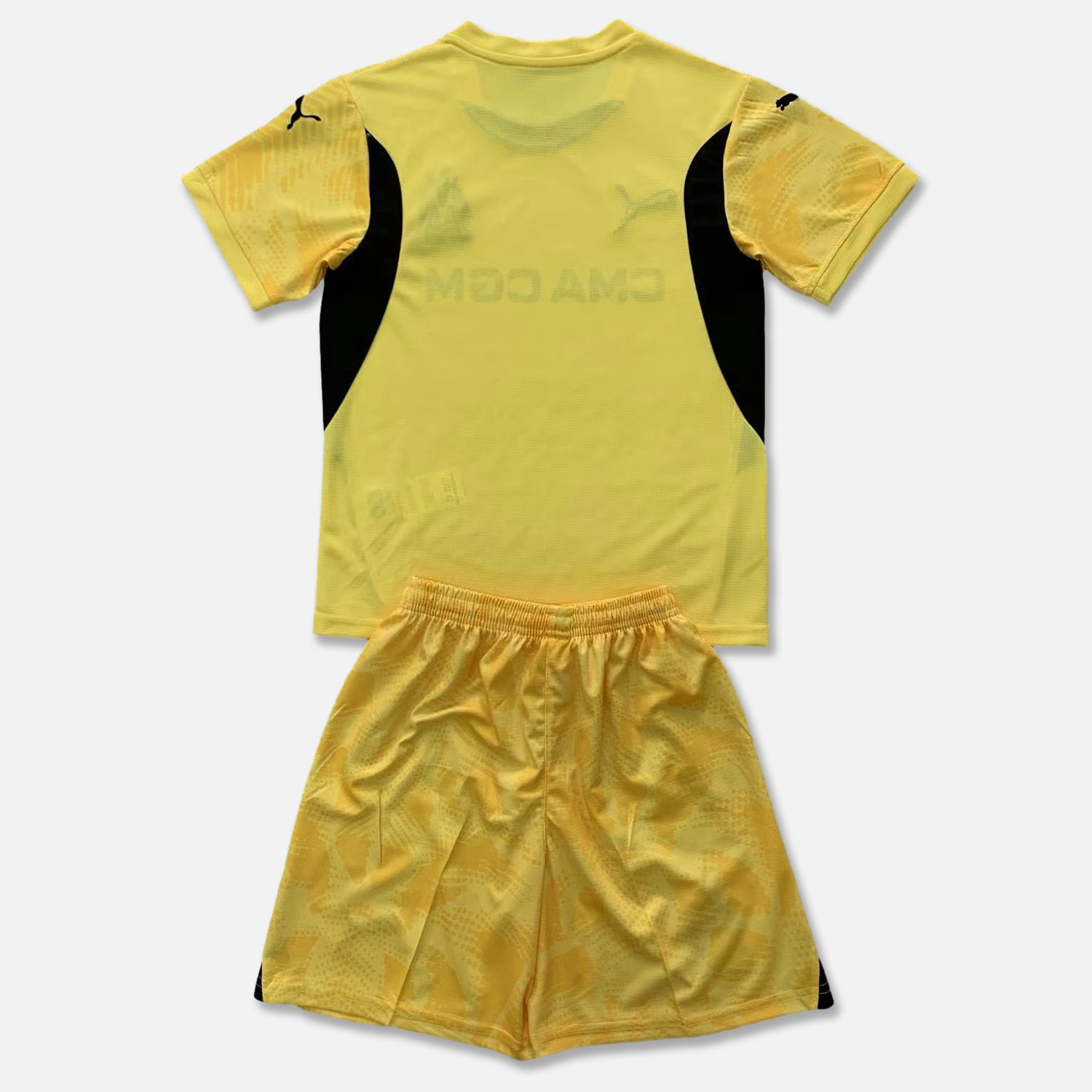 Marseille 24-25 Yellow Goalkeeper Kids Kit - SOCCERDEALSHOP