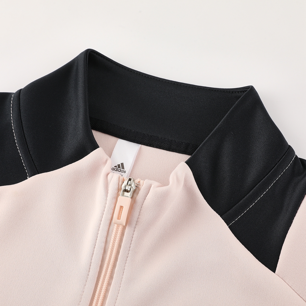 Real Madrid 24-25 Jacket Training Tracksuit - Light Pink Top and Deep Grey Pants - SOCCERDEALSHOP