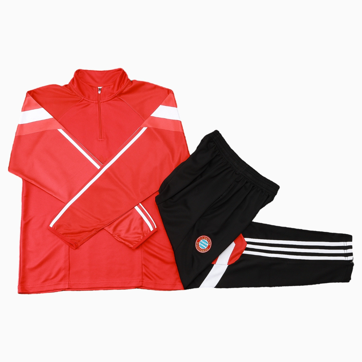 Bayern Munich 24-25 Originals LFSTLR Long Sleeve Training Set - Red - SOCCERDEALSHOP