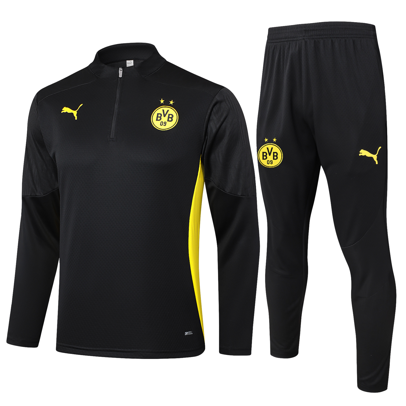 Dortmund 24-25 Long Sleeve Training Set - Player Version - Black - SOCCERDEALSHOP