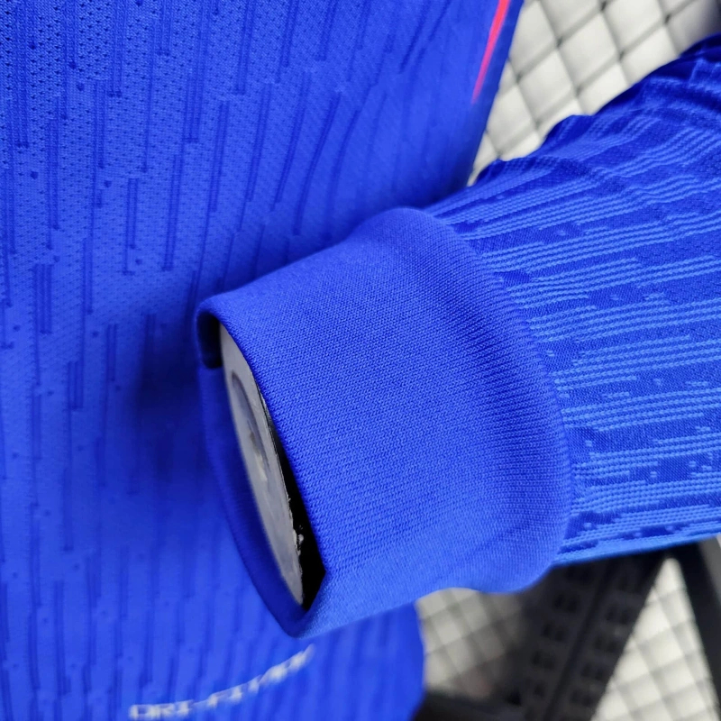 France 2024 Home Long Sleeve Jersey - Player Version - SOCCERDEALSHOP