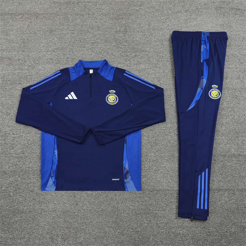 Al Nassr Riyadh Victory 24-25 Long Sleeve Training Set - Royal Blue - SOCCERDEALSHOP
