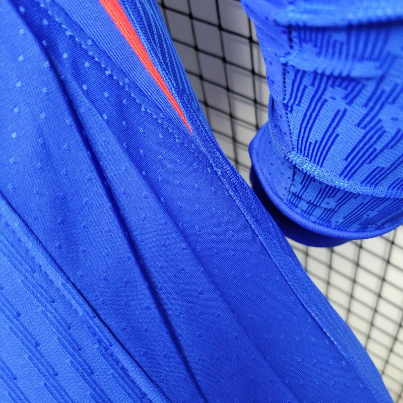 France 2024 Home Long Sleeve Jersey - Player Version - SOCCERDEALSHOP