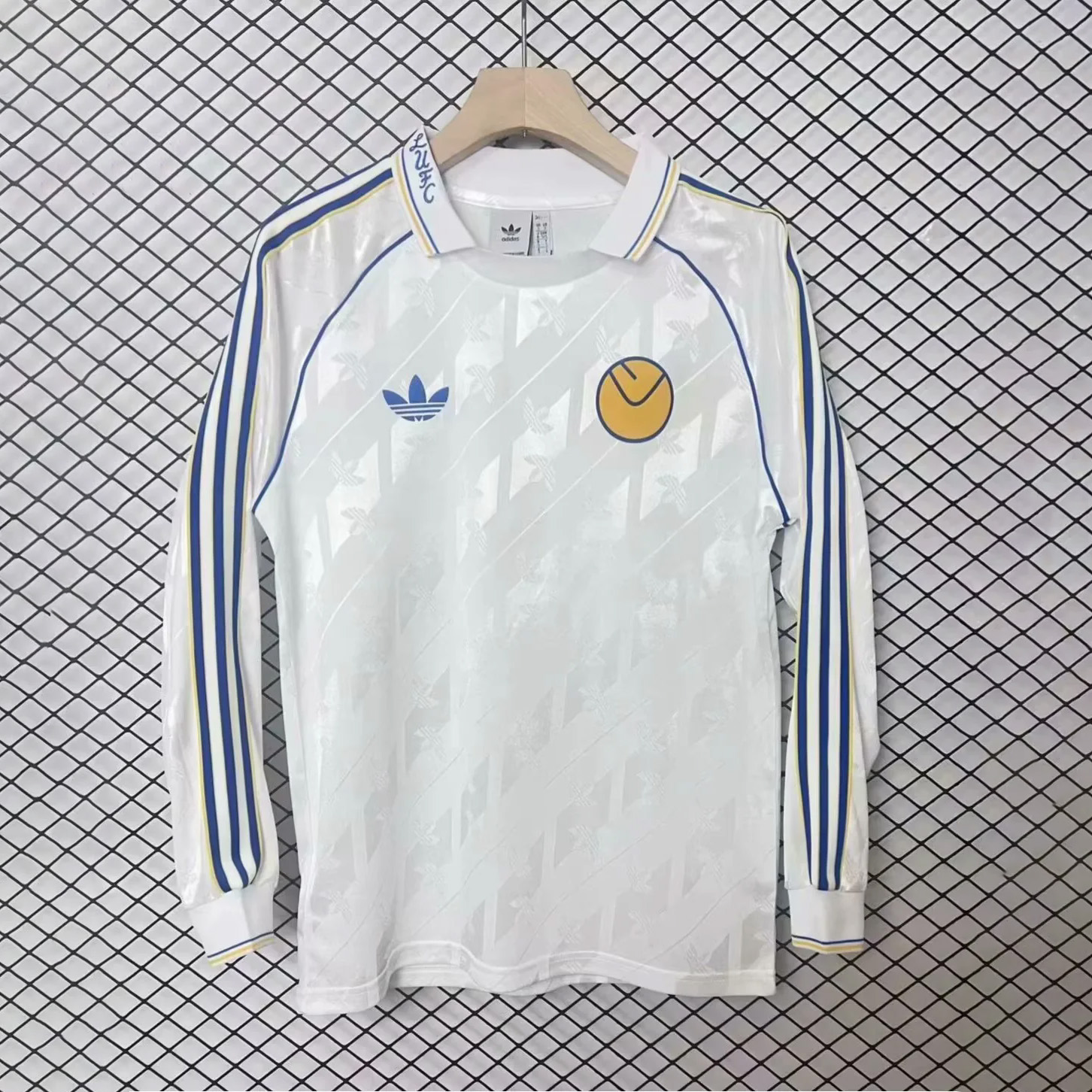 Leeds United 24-25 Spezial Collection White Long Sleeve Polo Shirts - SOCCERDEALSHOP
