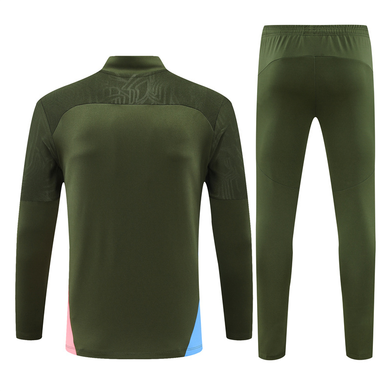Manchester City 24-25 Long Sleeve Training Set - Army Green - SOCCERDEALSHOP