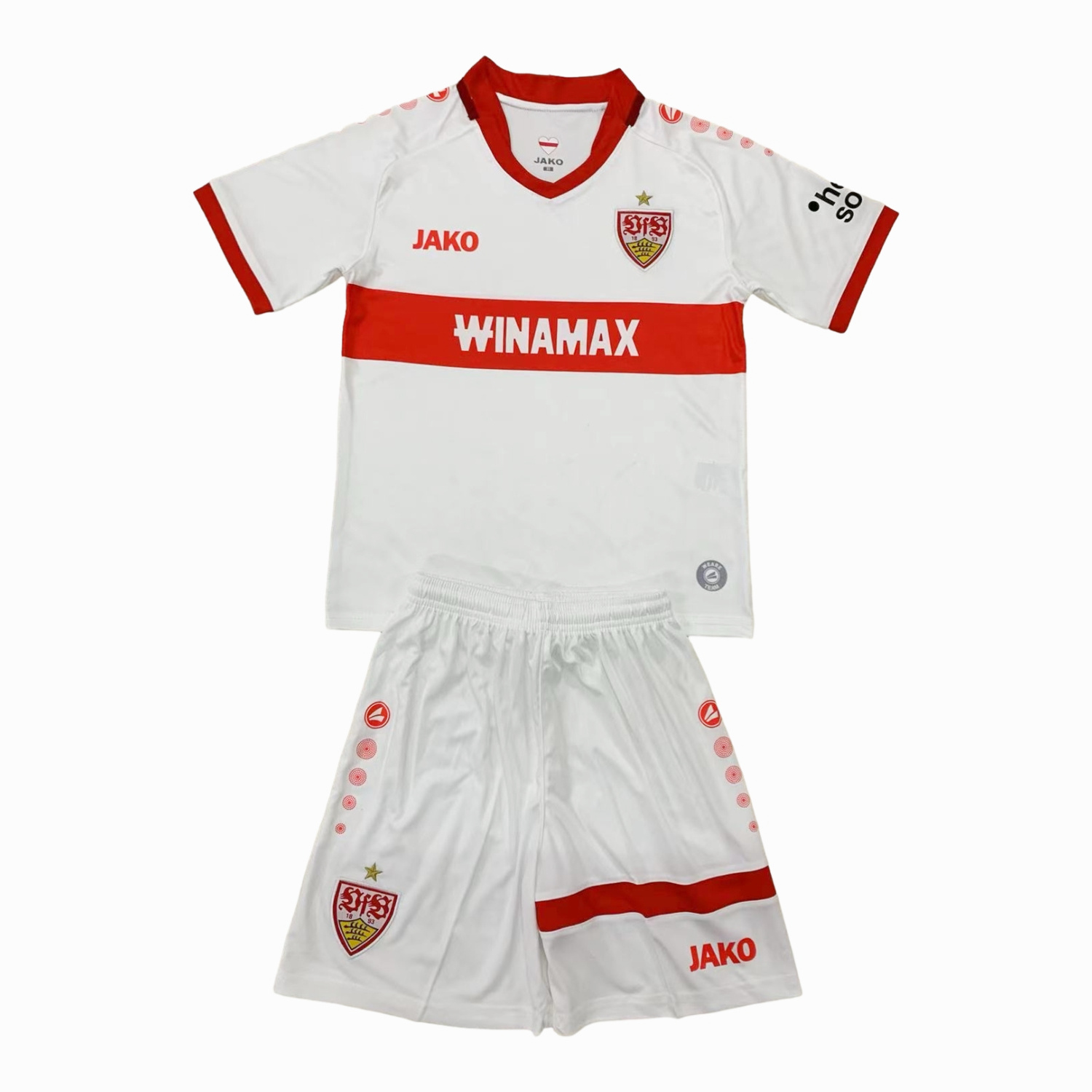VfB Stuttgart 24-25 Home Men's Adult Jersey Set - Fans Version - SOCCERDEALSHOP