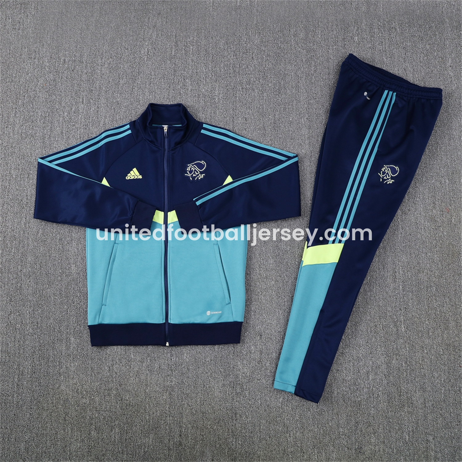 Ajax 24-25 Jacket Training Tracksuit - Royal Bule Jackets & Pants - SOCCERDEALSHOP