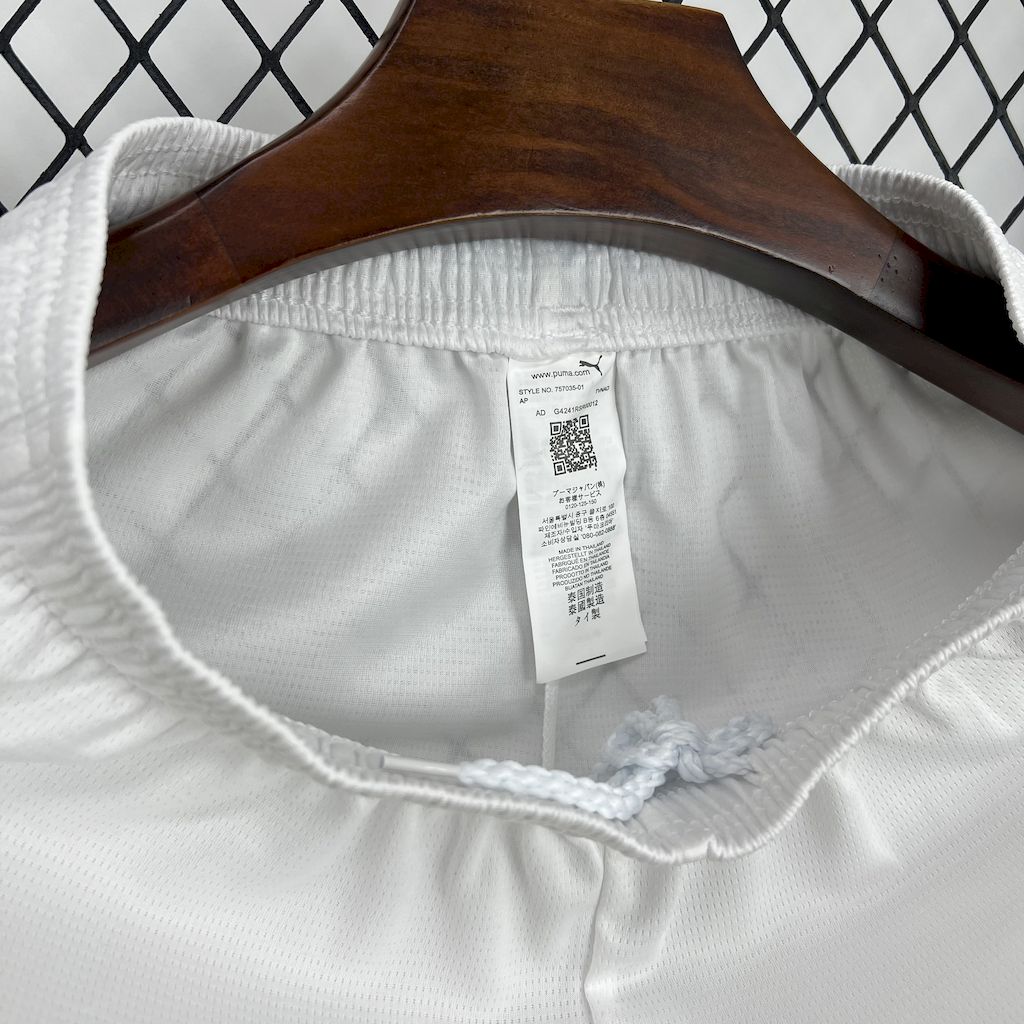 AC Milan 24-25 125th Anniversary Home White Shorts - Fans Version - SOCCERDEALSHOP