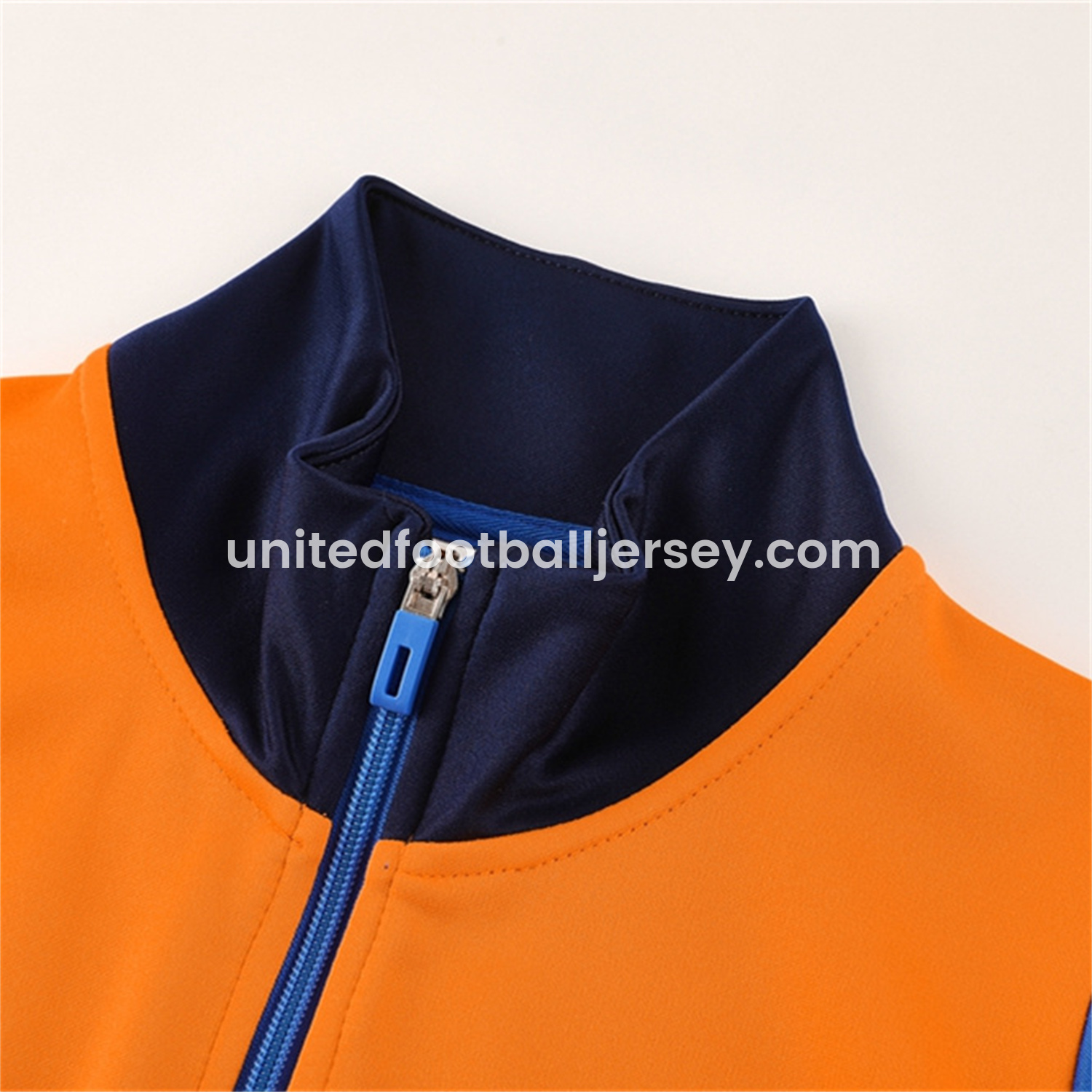 Juventus 24-25 Jacket Training Tracksuit - Orange Jackets & Blue Pants - SOCCERDEALSHOP
