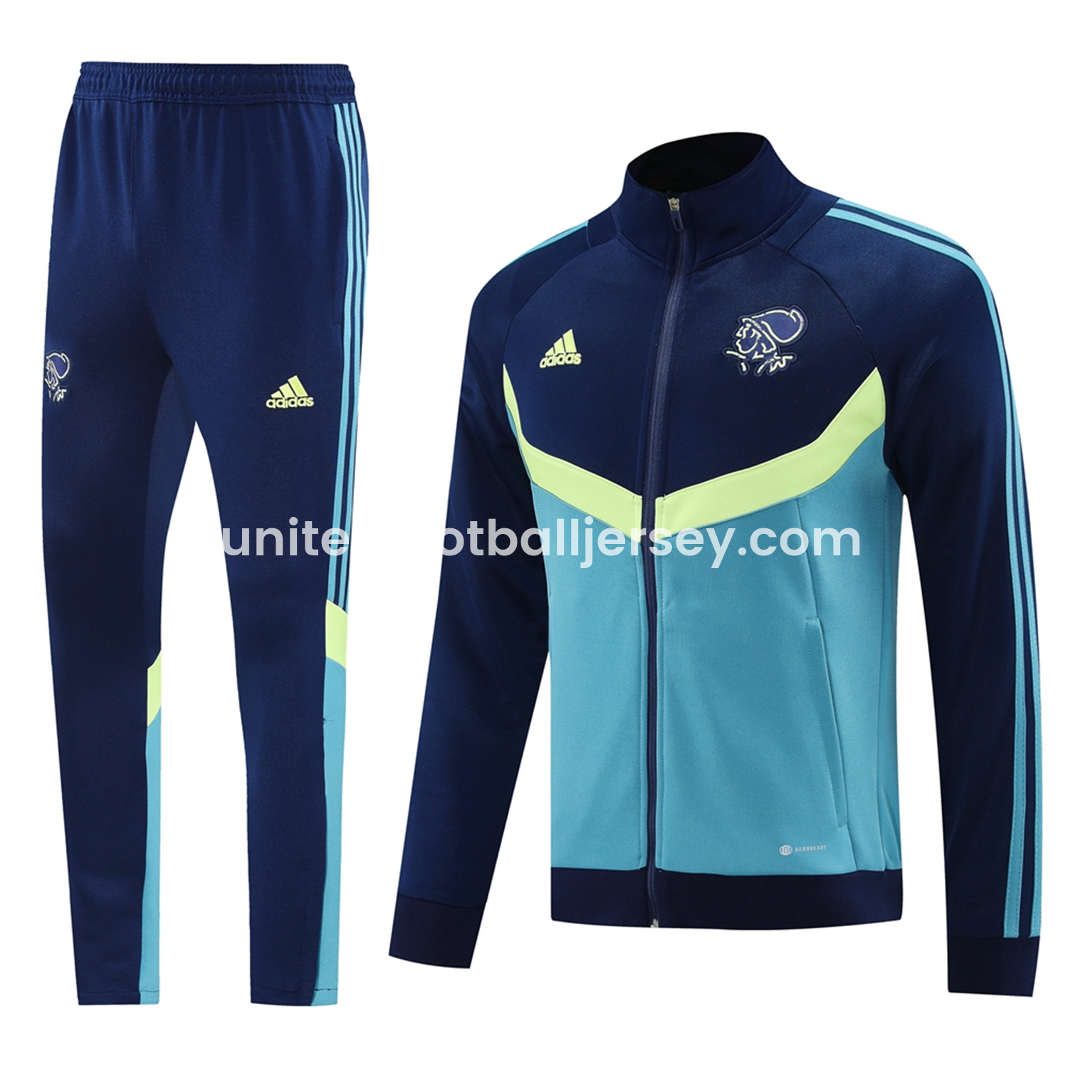 Ajax 24-25 Jacket Training Tracksuit - Royal Bule Jackets & Pants - SOCCERDEALSHOP